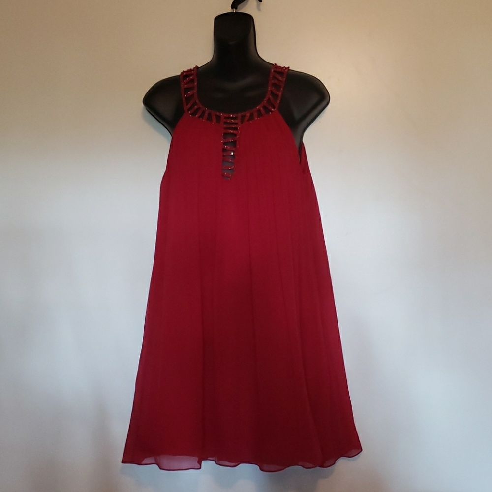 BCBG dream red silk dress😍 sz. 2